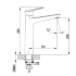 Sulu High Rise Basin Mixer Chrome