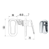 Sulu Wall Mixer  Chrome