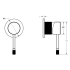 Linie Wall Mixer Trim Kit Brushed Gold 
