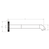 Linie Spout 220mm Matt Black