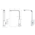 Ceram Sink Mixer Chrome