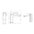 Ceram Basin Mixer Chrome