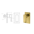 Ceram Wall Mixer Brushed Gold