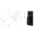 Ceram Wall Mixer with Diverter Matt Black