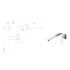 Ceram Wall Basin Mixer Chrome