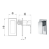 Seto Wall Mixer Chrome