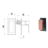 Seto Wall Mixer with Diverter Black & Rose Gold Handle