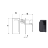 Seto Wall Mixer with Diverter Matt Black