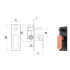 Seto Wall Mixer with Diverter Black & Rose Gold Handle