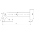 Soko Spout Chrome,60mm cover plate Chrome