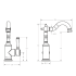 Clasico Basin Mixer Ceramic handle Chrome