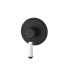 Clasico Wall Mixer Trim Kits Ceramic handle in Matt Black
