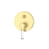 Clasico Wall Diverter Mixer Trim Kits Ceramic handle in Brushed Gold