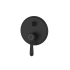 Clasico Wall Diverter Mixer Trim Kits in Matt Black