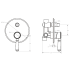 Clasico Wall Diverter Mixer Trim Kits in Matt Black