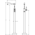 Clasico Free Standing Bath Mixer Matt Black