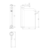 Hali High Rise Basin Mixer Chrome