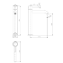 Hali High Rise Basin mixer Brushed Nickel