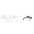 Hali Wall Basin Mixer Curved Spout Brushed Nickel