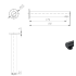 Hali Bath Spout Matt Black