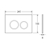Access Plate Round Button Brushed Nickle
