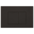 Access Plate Square Button Black