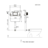 Rubine Concealed 80mm Cistern R&T In Wall Cistern for Floor Pan Only