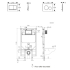 Wall Hung Pan Concealed 80mm Cistern