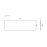1200mm Narrow White Marble Look Sintered Stone Top Matte Finish Benchtop