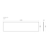 1500mm Narrow White Marble Look Sintered Stone Top Matte Finish Benchtop