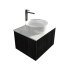 590mm  Kiama  Bottega Oak 1 Drawer Fluted Wall Hung Vanity Cabinet Only