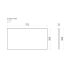 750mm Narrow White Marble Look Sintered Stone Top Matte Finish Benchtop