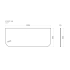 1200mm White Marble Look Sintered Stone Top Matte Finish Rounded Corner Benchtop Rounded Corner