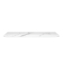 1500mm White Marble Look Sintered Stone Top Matte Finish Rounded Corner Benchtop Rounded Corner