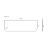 1500mm White Marble Look Sintered Stone Top Matte Finish Rounded Corner Benchtop Rounded Corner