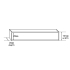 300-5600mm Lauxes Black Aluminium Slimline Tile Insert Floor Grate Drain Any Size Indoor