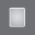 600*750mm Curved Rim Rectangle 3 Color Lighting Acrylic LED Mirror Touch Sensor Switch Wall Mounted Vertical or Horizontal
