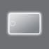 1200*800mm Curved Rim Rectangle 3 Color Lighting Backlit Acrylic LED Mirror Magnifier Touch Sensor Switch Defogger Pad Wall Mounted Digital Clock with Temperature