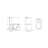 London Back To Wall Toilet Suite (Rimless)With Slim Seat Cover And Universal Inlet Cistern  T6