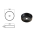 Otus Countertop Artbasin 335 x 335 x 120 mm