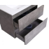 900*460*550mm Wall Hung Rock Cemento Woodgrain Vanity Two Drawer Cabinet Only