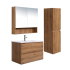 900*460*550mm Wall Hung Canyon Oak Woodgrain Vanity Two Drawer Cabinet Only