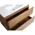 900*460*550mm Wall Hung Canyon Oak Woodgrain Vanity Two Drawer Cabinet Only