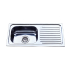 Single Bowl & Single Drainer 765 x 365mm