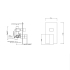 Blaze Series Black Shower/Bath Mixer Diverter Long Cover