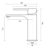 IVANO Series Black Square Basin Mixer