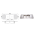 Cora Double Bowl & Double Drainer 1500 x 500 x 180mm