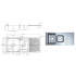 Otus 1 & 3/4 Bowl & Drainer Sink 1080 x 480 x178mm