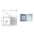 Otus Single Bowl & Drainer Sink 800 x 480 x 178mm