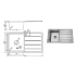 Sink 860x500x200